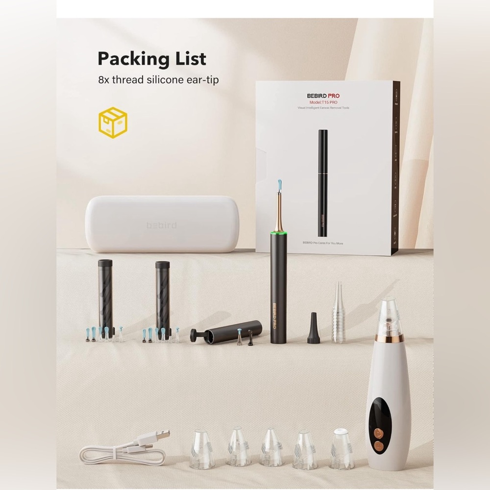 NWT BEBIRDPRO Ear Wax Removal Cleaner with IP67 Camera.